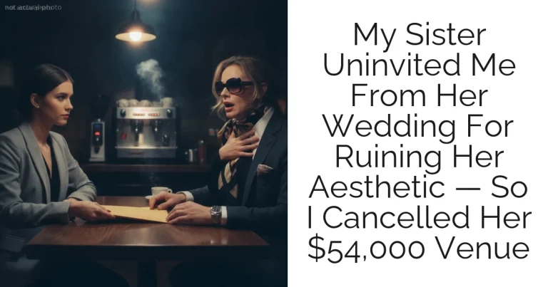 My Sister Uninvited Me From Her Wedding For Ruining Her Aesthetic — So I Cancelled Her $54,000 Venue