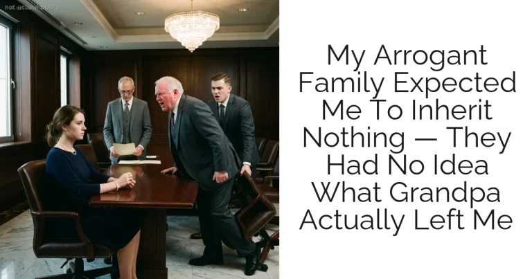 My Arrogant Family Expected Me To Inherit Nothing — They Had No Idea What Grandpa Actually Left Me