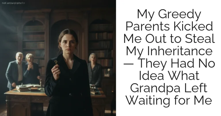 My Greedy Parents Kicked Me Out to Steal My Inheritance — They Had No Idea What Grandpa Left Waiting for Me