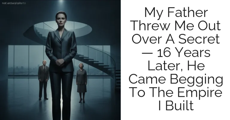 My Father Threw Me Out Over A Secret — 16 Years Later, He Came Begging To The Empire I Built