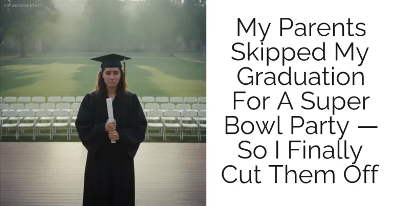 My Parents Skipped My Graduation For A Super Bowl Party — So I Finally Cut Them Off