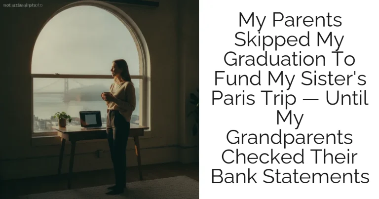 My Parents Skipped My Graduation To Fund My Sister's Paris Trip — Until My Grandparents Checked Their Bank Statements