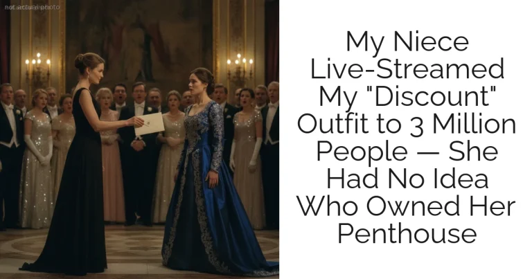 My Niece Live-Streamed My "Discount" Outfit to 3 Million People — She Had No Idea Who Owned Her Penthouse
