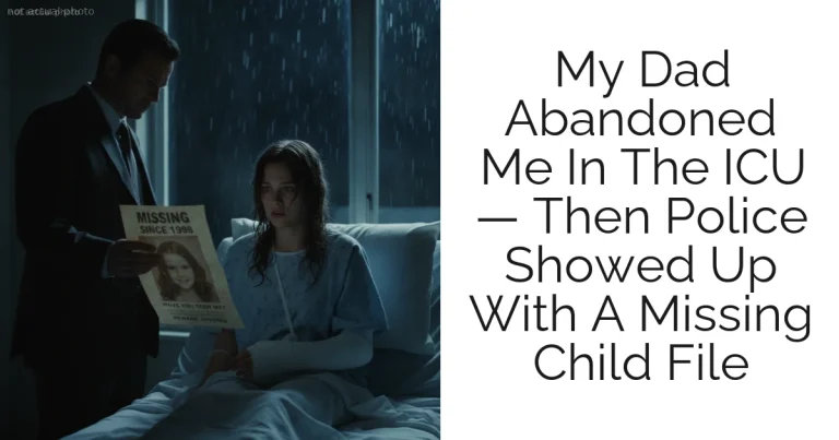 My Dad Abandoned Me In The ICU — Then Police Showed Up With A Missing Child File