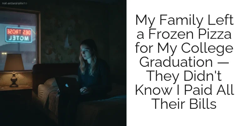 My Family Left a Frozen Pizza for My College Graduation — They Didn't Know I Paid All Their Bills