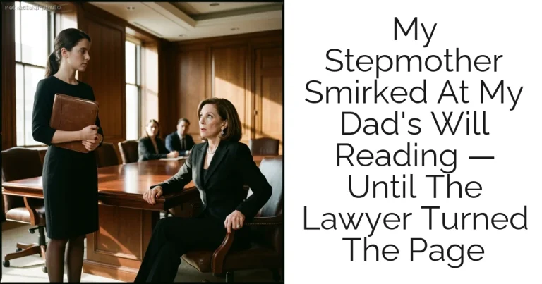 My Stepmother Smirked At My Dad's Will Reading — Until The Lawyer Turned The Page