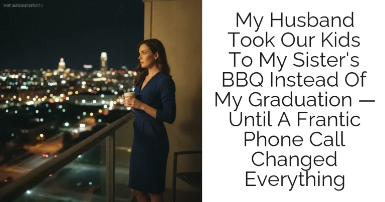 My Husband Took Our Kids To My Sister's BBQ Instead Of My Graduation — Until A Frantic Phone Call Changed Everything