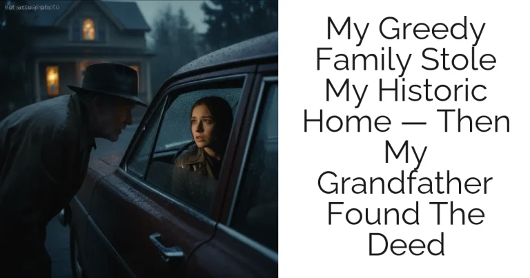 My Greedy Family Stole My Historic Home — Then My Grandfather Found The Deed