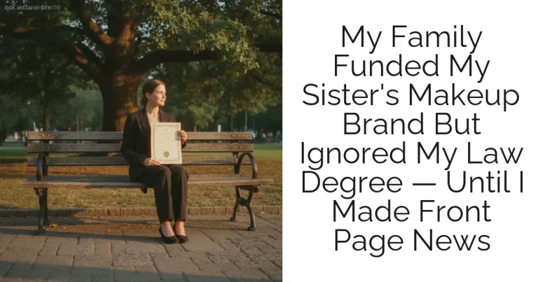 My Family Funded My Sister's Makeup Brand But Ignored My Law Degree — Until I Made Front Page News
