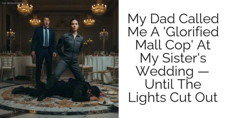 My Dad Called Me A 'Glorified Mall Cop' At My Sister's Wedding — Until The Lights Cut Out