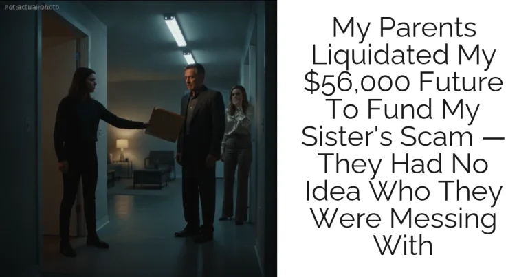 My Parents Liquidated My $56,000 Future To Fund My Sister's Scam — They Had No Idea Who They Were Messing With