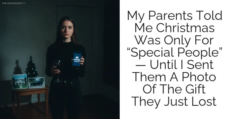 My Parents Told Me Christmas Was Only For “Special People” — Until I Sent Them A Photo Of The Gift They Just Lost
