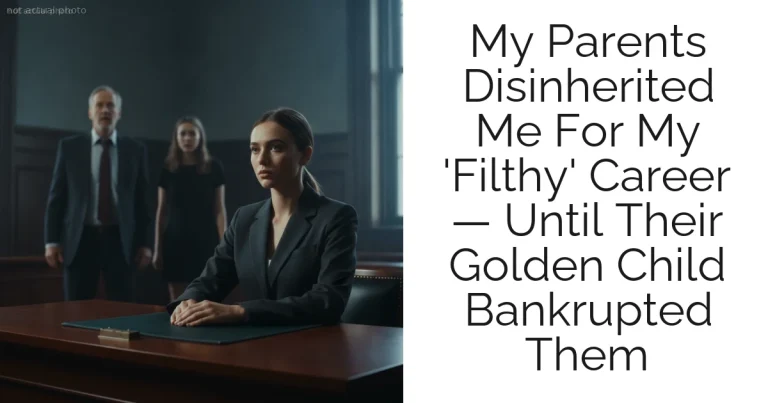 My Parents Disinherited Me For My 'Filthy' Career — Until Their Golden Child Bankrupted Them