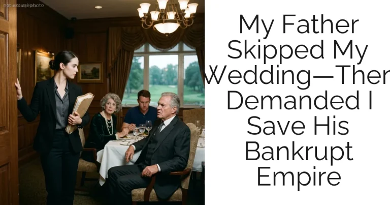 My Father Skipped My Wedding—Then Demanded I Save His Bankrupt Empire