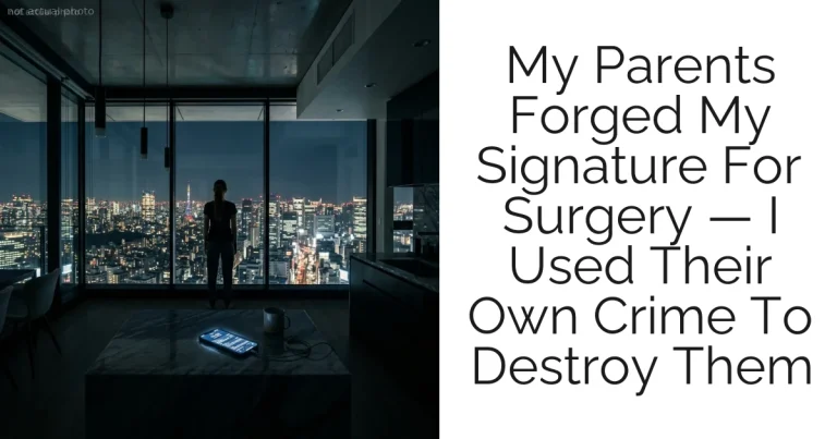 My Parents Forged My Signature For Surgery — I Used Their Own Crime To Destroy Them