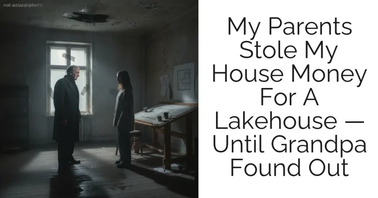 My Parents Stole My House Money For A Lakehouse — Until Grandpa Found Out