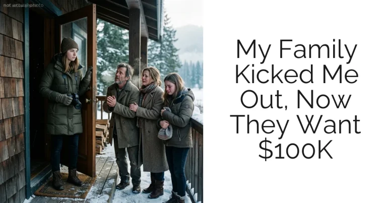 My Family Kicked Me Out, Now They Want $100K