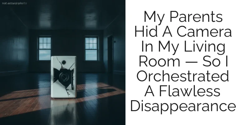 My Parents Hid A Camera In My Living Room — So I Orchestrated A Flawless Disappearance