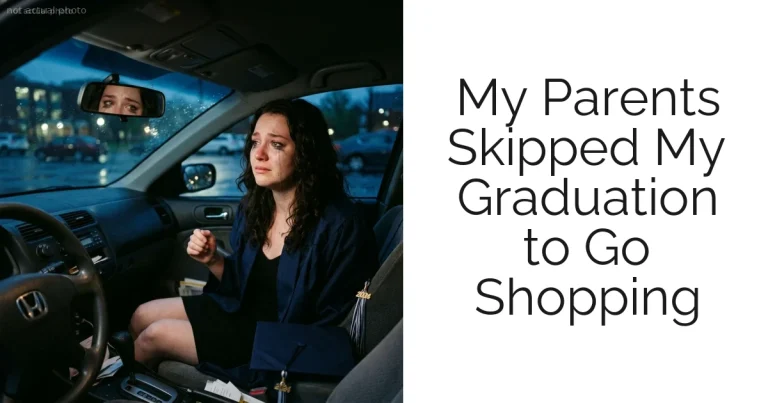 My Parents Skipped My Graduation to Go Shopping