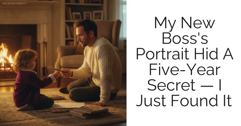 My New Boss's Portrait Hid A Five-Year Secret — I Just Found It