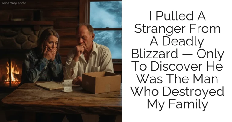 I Pulled A Stranger From A Deadly Blizzard — Only To Discover He Was The Man Who Destroyed My Family