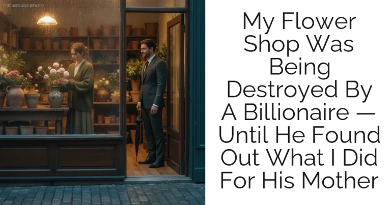 My Flower Shop Was Being Destroyed By A Billionaire — Until He Found Out What I Did For His Mother