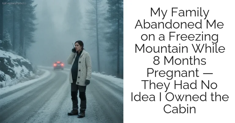 My Family Abandoned Me on a Freezing Mountain While 8 Months Pregnant — They Had No Idea I Owned the Cabin