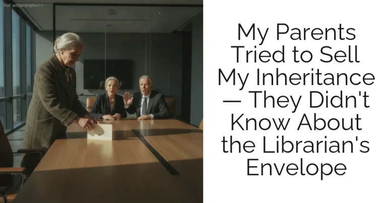 My Parents Tried to Sell My Inheritance — They Didn't Know About the Librarian's Envelope