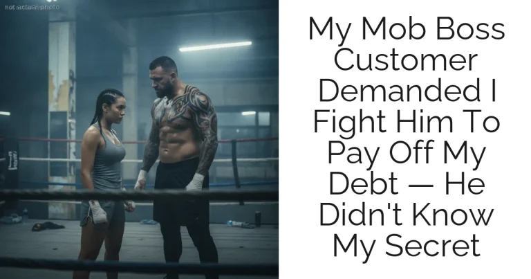 My Mob Boss Customer Demanded I Fight Him To Pay Off My Debt — He Didn't Know My Secret