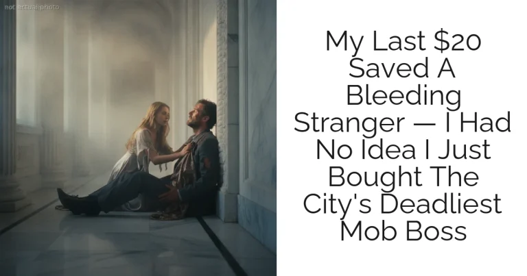 My Last $20 Saved A Bleeding Stranger — I Had No Idea I Just Bought The City's Deadliest Mob Boss