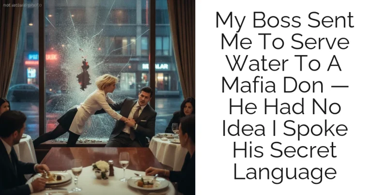 My Boss Sent Me To Serve Water To A Mafia Don — He Had No Idea I Spoke His Secret Language