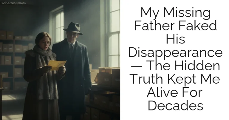 My Missing Father Faked His Disappearance — The Hidden Truth Kept Me Alive For Decades