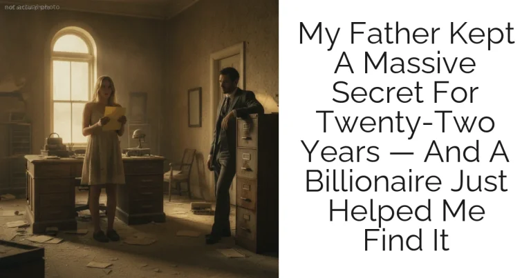 My Father Kept A Massive Secret For Twenty-Two Years — And A Billionaire Just Helped Me Find It