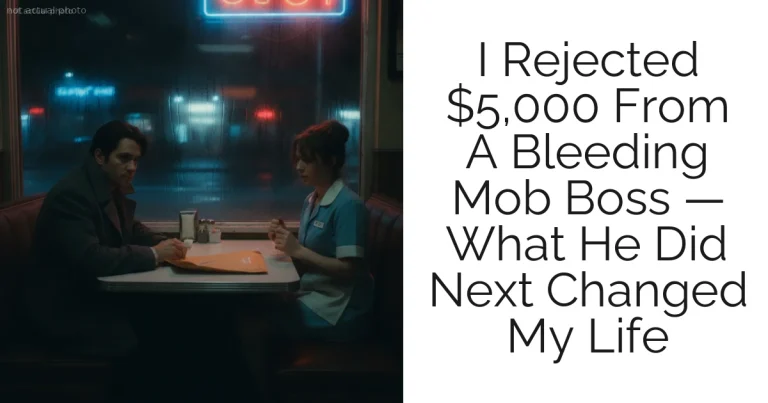 I Rejected $5,000 From A Bleeding Mob Boss — What He Did Next Changed My Life