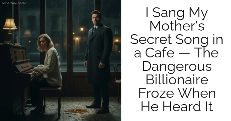 I Sang My Mother's Secret Song in a Cafe — The Dangerous Billionaire Froze When He Heard It