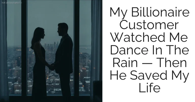 My Billionaire Customer Watched Me Dance In The Rain — Then He Saved My Life