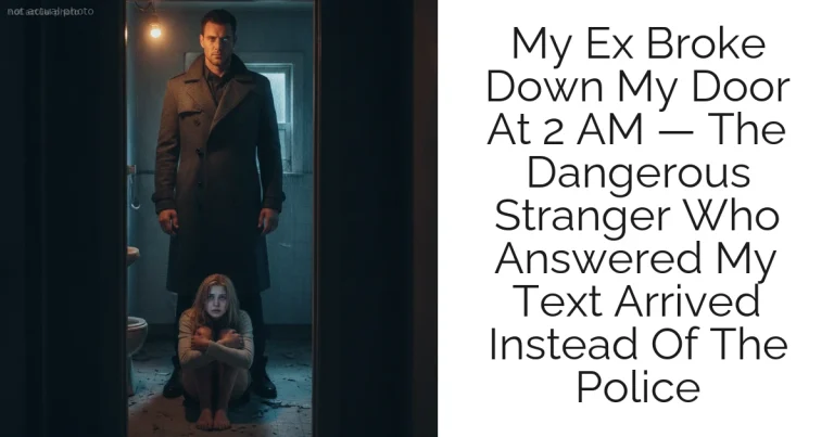 My Ex Broke Down My Door At 2 AM — The Dangerous Stranger Who Answered My Text Arrived Instead Of The Police