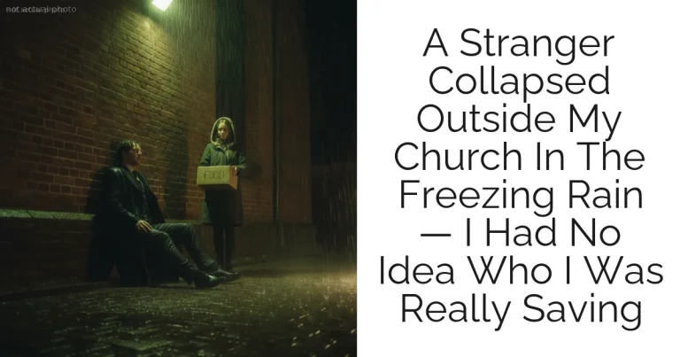 A Stranger Collapsed Outside My Church In The Freezing Rain — I Had No Idea Who I Was Really Saving