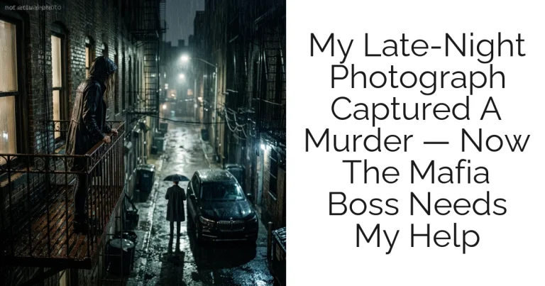 My Late-Night Photograph Captured A Murder — Now The Mafia Boss Needs My Help