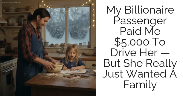 My Billionaire Passenger Paid Me $5,000 To Drive Her — But She Really Just Wanted A Family