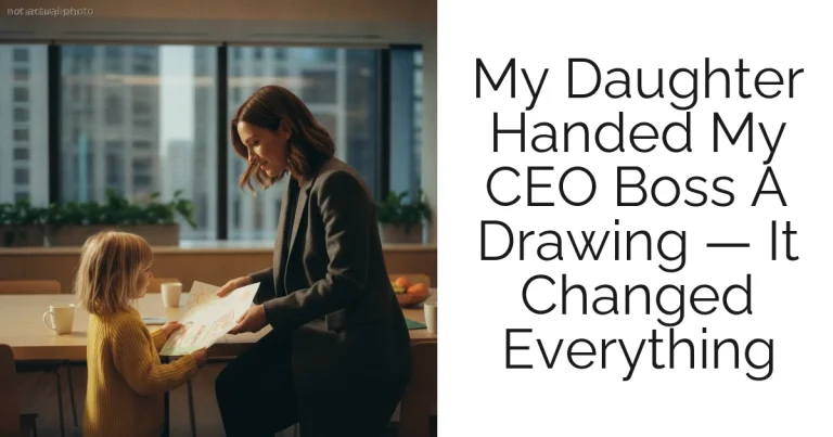 My Daughter Handed My CEO Boss A Drawing — It Changed Everything