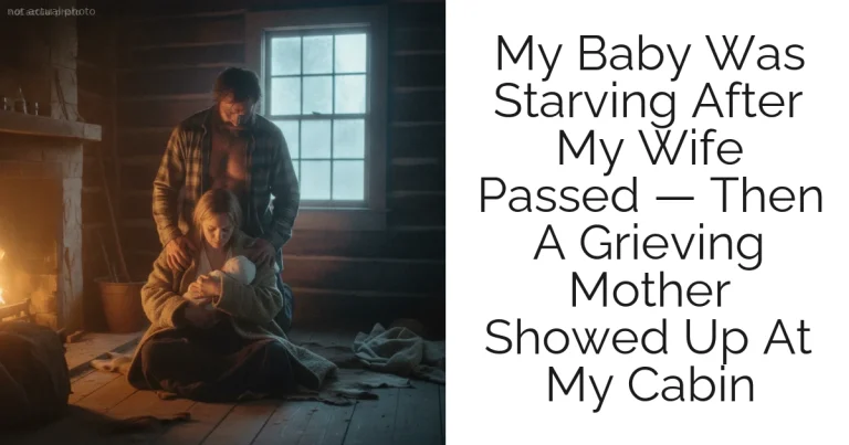 My Baby Was Starving After My Wife Passed — Then A Grieving Mother Showed Up At My Cabin