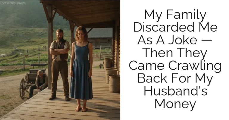 My Family Discarded Me As A Joke — Then They Came Crawling Back For My Husband's Money