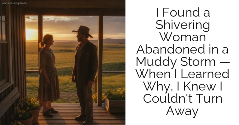 I Found a Shivering Woman Abandoned in a Muddy Storm — When I Learned Why, I Knew I Couldn't Turn Away