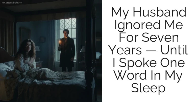 My Husband Ignored Me For Seven Years — Until I Spoke One Word In My Sleep