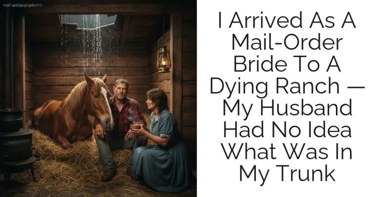 I Arrived As A Mail-Order Bride To A Dying Ranch — My Husband Had No Idea What Was In My Trunk
