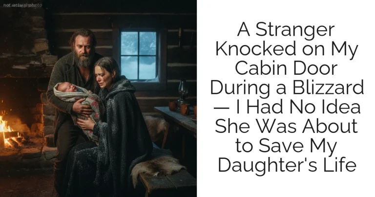 A Stranger Knocked on My Cabin Door During a Blizzard — I Had No Idea She Was About to Save My Daughter's Life