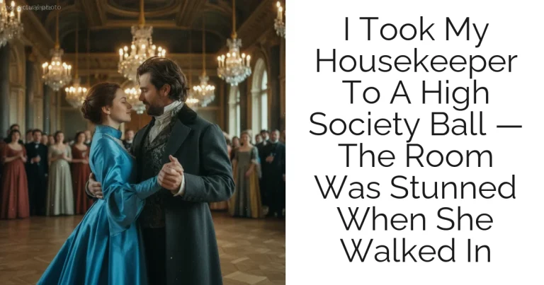 I Took My Housekeeper To A High Society Ball — The Room Was Stunned When She Walked In