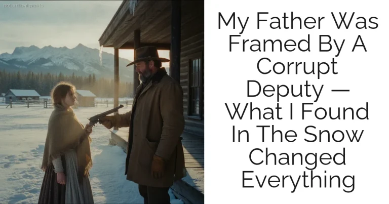 My Father Was Framed By A Corrupt Deputy — What I Found In The Snow Changed Everything
