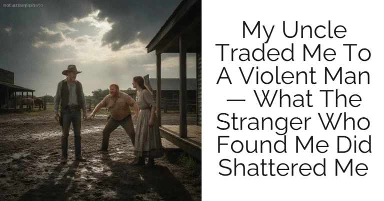 My Uncle Traded Me To A Violent Man — What The Stranger Who Found Me Did Shattered Me